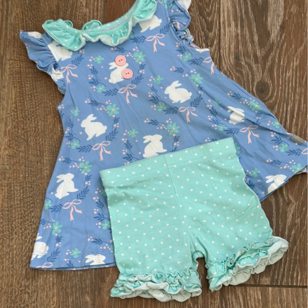 Eleanor Rose Tunic and Shortie Set - Size 3/4T